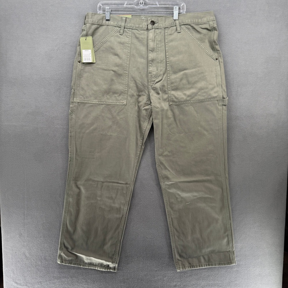 Goodfellow & Co Carpenter Pants Mens 40x32 Relaxed Straight Utility Olive Green